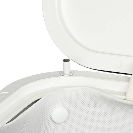 Корзина для белья Geralis RBH-M темная цвет хром, малая