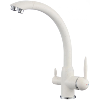 Смеситель Savol S-L1699W для кухни, с подключением к фильтру, цвет белый