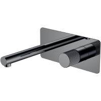 Смеситель для раковины Boheme Stick 125-SGM.3 Оружейная сталь глянцевая