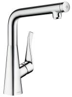 Смеситель для кухни Hansgrohe Metris Select M71 14883000, хром