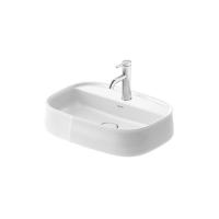 Duravit Zencha Раковина накладная 55х39х14 см, с 1 отв под смеситель, белая гляневый