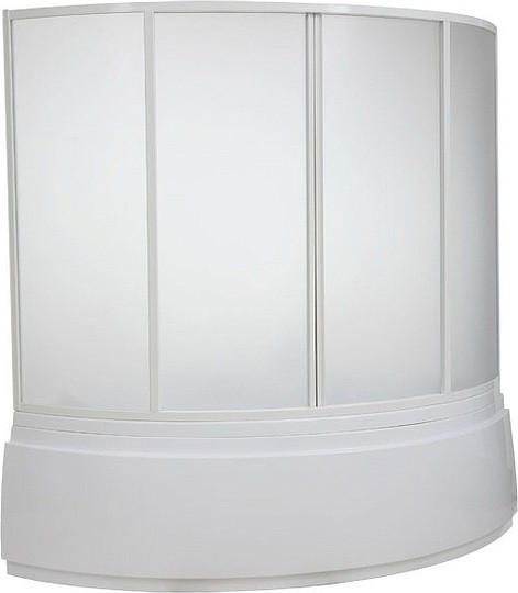 шторка на ванну bas лагуна 4 ств., пластик