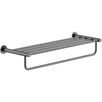 Полка для полотенец Sancos Base SC9028GG 65 см, вороненая сталь