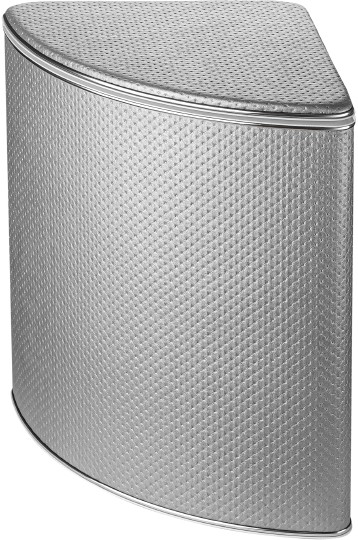 Корзина для белья Geralis PHH-U серебро цвет хром, угловая