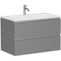 Тумба под раковину Sancos Folk 80 FL80ES подвесная Ergraut soft