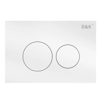 Кнопка смыва для инсталляции D&K Bayern DB1529016.2 для унитаза, пластик, цвет матовый белый