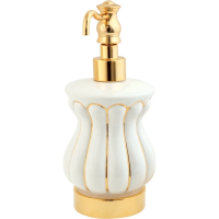 Дозатор для мыла Migliore Olivia 17514 белый | золото