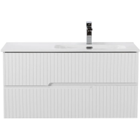 Тумба под раковину Cezares Duet-N 100 R DUET-N-1000-2C-SO-BL-R подвесная Bianco Lucido