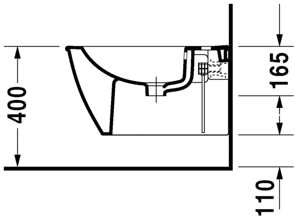 биде подвесное duravit darling new 2249150000