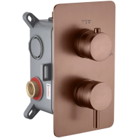 Смеситель для ванны Boheme Cell 135-2-BRB встраиваемый, бронза матовая