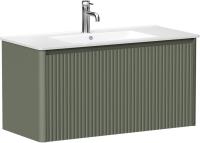 Тумба под раковину Allen Brau Gravity 100 1.370018.CGM олива матовый