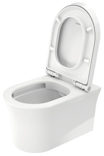 унитаз подвесной duravit white tulip 2576092000 безободковый, hygieneglaze, цвет: белый