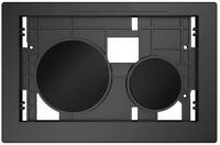 Кнопка для инсталяции TECE TECEloop modular 9240619 для унитаза, без лицевой панели, клавиши черные матовые