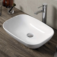 Раковина Melana MLN-78160 накладная, без перелива, 50x35.5 см, белая