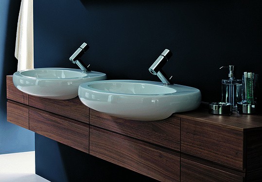 раковина полувстраиваемая laufen alessi one 75 см 8.1397.2.400.104.1