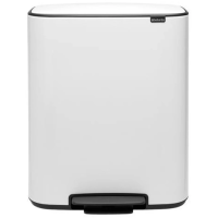 Мусорное ведро Brabantia Bo Pedal Bin 211447 30+30 л, белое