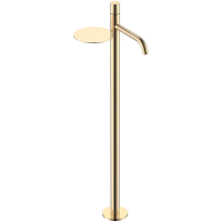 Смеситель напольный для раковины Boheme Stick Diamond 120-GG золотой