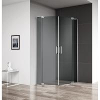 Душевой уголок 90-100x90-100 Cezares SLIDER-R-2-90/100-GRIGIO-Cr серое