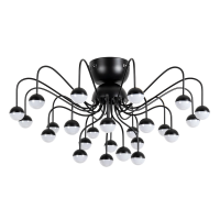 Потолочная светодиодная люстра Arte Lamp Dexter A3619PL-24BK