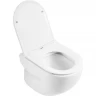 унитаз подвесной безободковый belbagno onda bb066chr/bb870sc, с сиденьем микролифт, цвет белый.