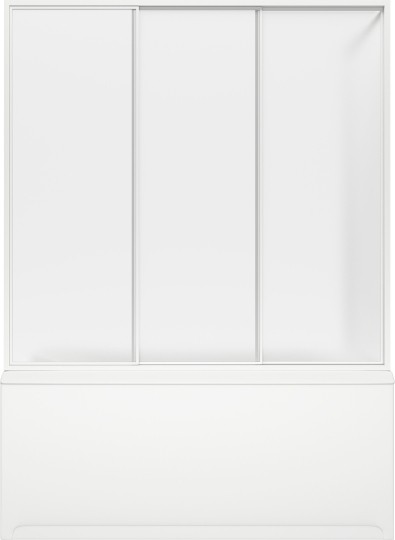 шторка на ванну bas бриз, верона, ибица 3 ств., пластик