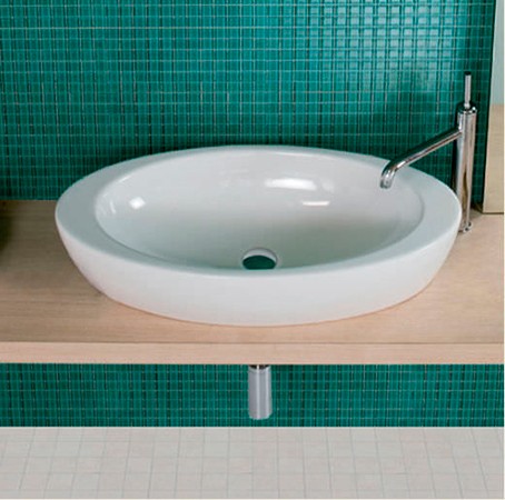 раковина накладная hatria nido 75х37 см, y0r201