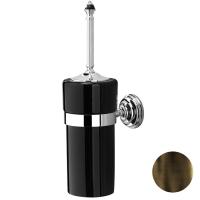 Devon&Devon Black Diamond Ёршик для унитаза, подвесной, черная керамика, бронза