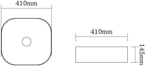 раковина 41x41 см santiline sl-1106mb