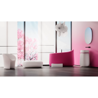 Ванна из литьевого мрамора Salini S-Sense Oriente Ofuro 1043101MF 140x80 см, отдельностоящая, покраска по RAL матовый полностью