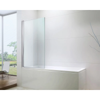 Шторка на ванну Berges River S 80х140 062102 профиль хром, стекло прозрачное