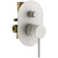 Смеситель для ванны Plumberia Selection IXO KIT1001BO встраиваемый, белый матовый