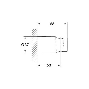 держатель ручного душа grohe new tempesta cosmopolitan 27594000