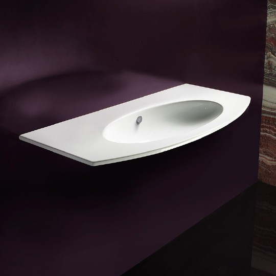 раковина полувстраиваемая 100 см catalano velis 110vl00