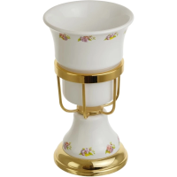 Стакан для зубных щеток Migliore Provance 17714 цвет белый | золото