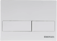 Клавиша для инсталляции Berges Novum L4 040014 для унитаза, АБС-пластик, белая глянцевая