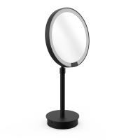 Зеркало косметическое Decor Walther Just Look Plus SR 5X LED 0125460 настольное, с подсветкой, черный