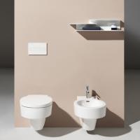 Биде подвесное 53x39x43см Laufen VAL 8.3028.1.000.302.1 с 1 отв. под смеситель, без боковых отв, цвет: белый