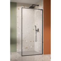 Душевая перегородка Radaway Modo F SL Black II 55 Right 10419055-54-01R профиль черный матовый, стекло прозрачное