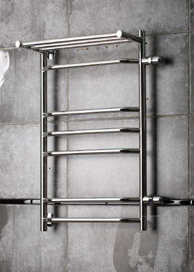 полотенцесушитель водяной тругор лц браво пм 3 п r 50x80x40, с полкой