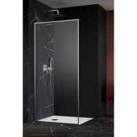 Душевая перегородка Radaway Modo F SL Brushed Nickel II 55 Left 10419055-91-01L профиль никель матовый, стекло прозрачное