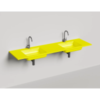 Раковина Salini S-Stone Onda 1402202MF 180x50 см, подвесная, покраска по RAL матовый полностью