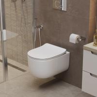 Унитаз подвесной безободковый BelBagno Soft-TOR BB084CH-TOR, со смывом TORNADO, цвет белый.