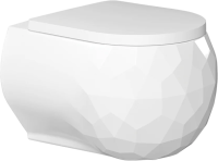 Унитаз подвесной Bien Pent PNKA052N1VP0W3000 безободковый, с сиденьем микролифт, цвет белый