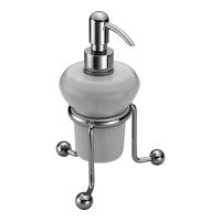 Дозатор для жидкого мыла Cisal Arcana AR09063021 настольный керамический, цвет белый/хром