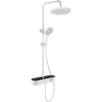 Душевая система AQUAme AQM8009W 260 мм, со смесителем, белый