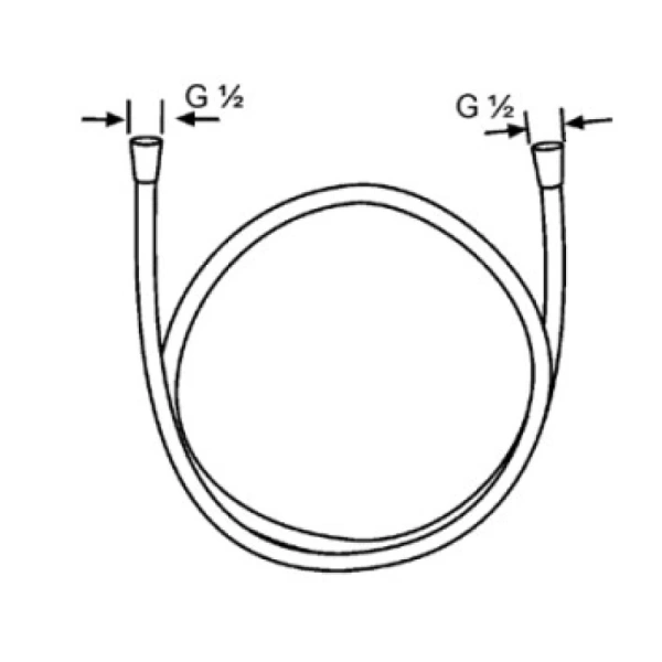 душевой шланг kludi suparaflex silver 6107191-00 125 см