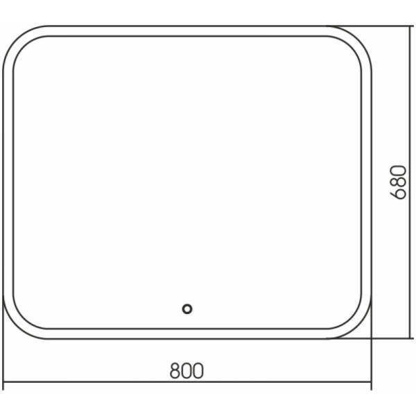 зеркало 80х68 см grossman comfort 680680