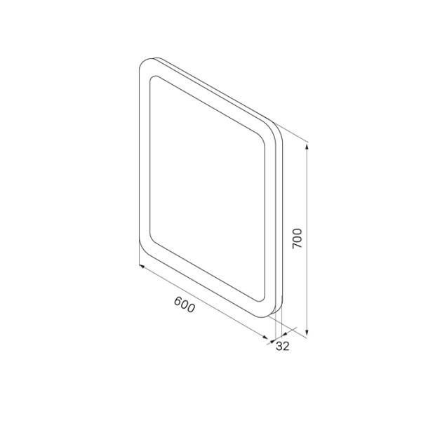 зеркало с подсветкой iddis edifice 60 злп108