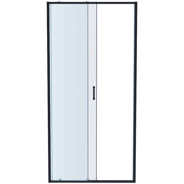 душевая дверь aquatek 100 aq ari ra 10020gm профиль оружейная сталь стекло прозрачное