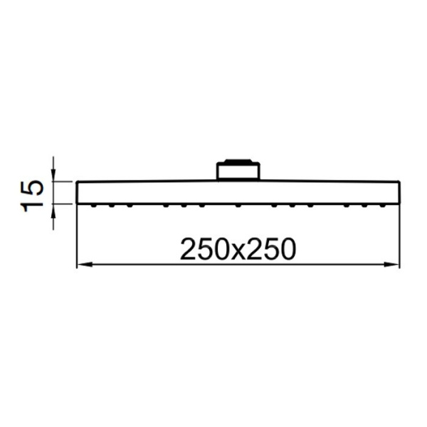 верхний душ webert comfort ac1012015steel цвет хром